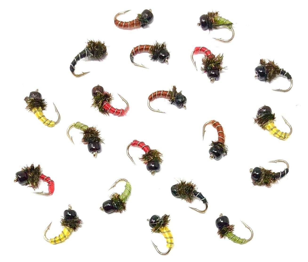 Midge and Emerger Flies Jumbo Juju Chironomid Fly Pattern Fly Fishing Flies  for Fly Fishing 3 Pack of Premium Trout Flies 