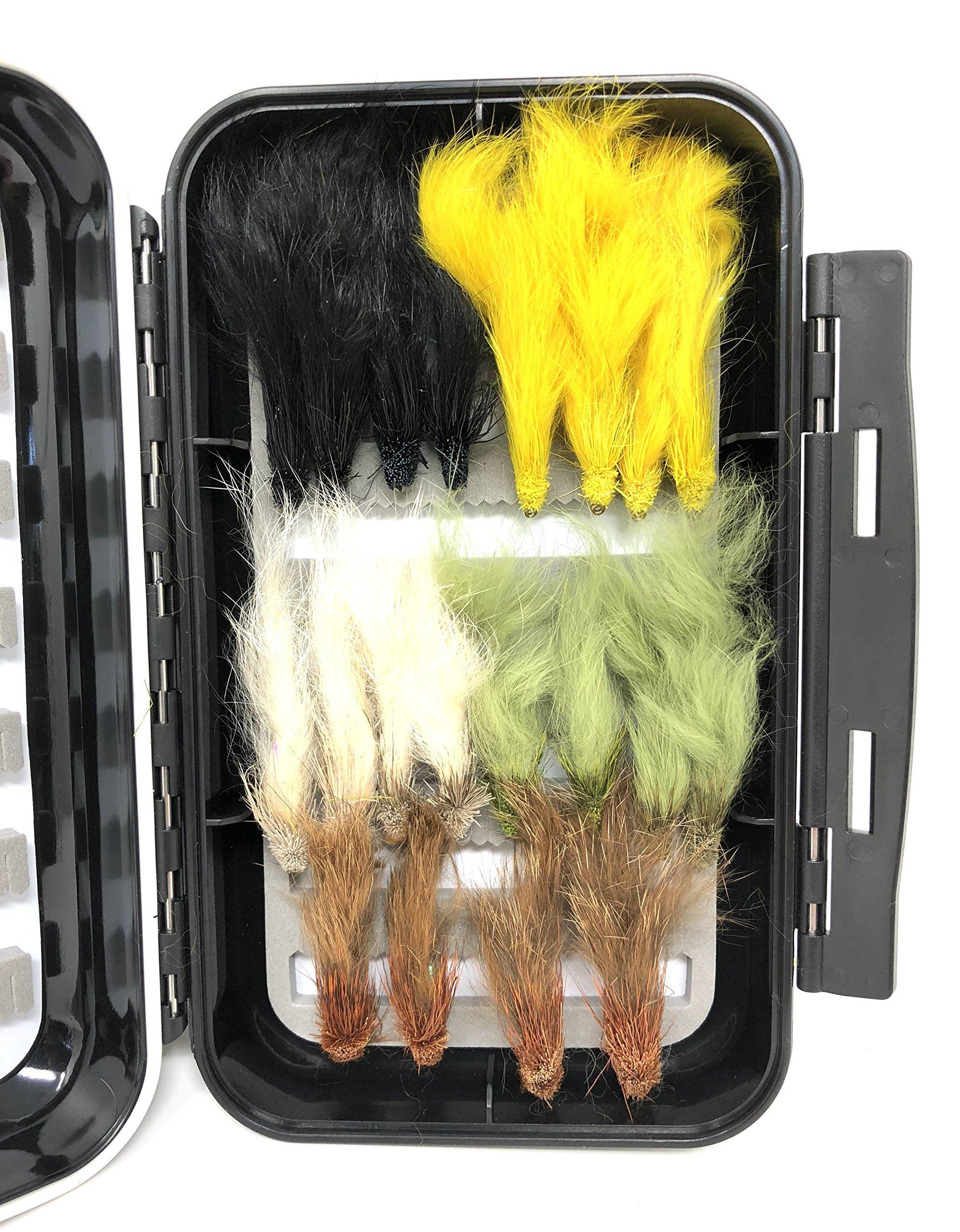 12 pcs Colors Assorted Zonker Streamers Trout Fly Fishing Flies