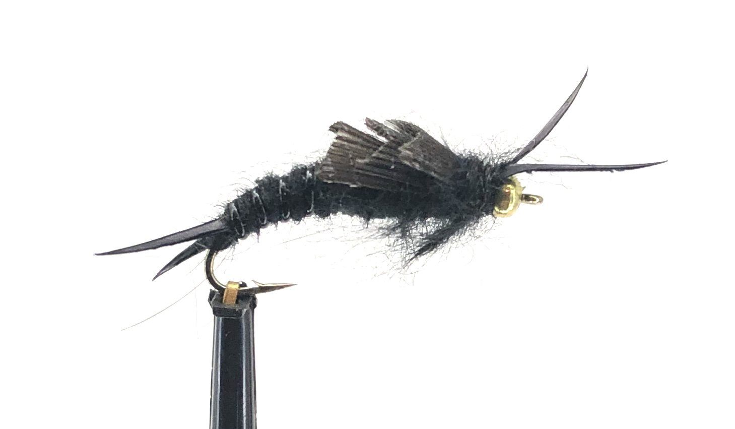 Stonefly Nymph, Bead Head, Rubber Leg, Black